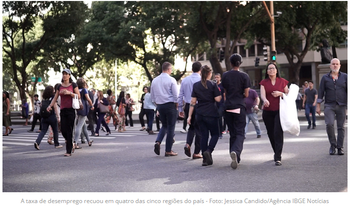  Taxa de desocupação em Minas Gerais recua no 2º trimestre de 2023  em relação ao trimestre anterior
