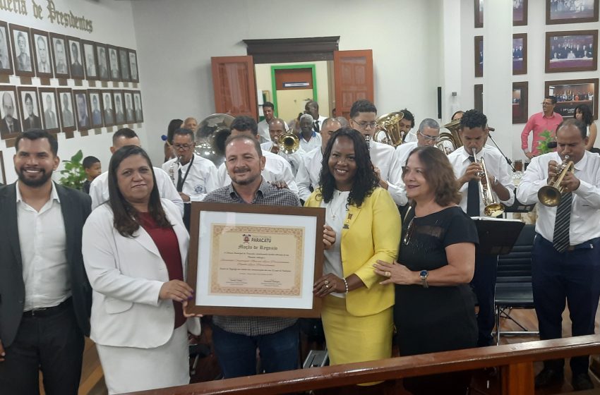  Sociedade Corporação Musical Lyra Paracatuense – Banda Lyra Paracatuense recebe homenagem da Câmara Municipal de Paracatu