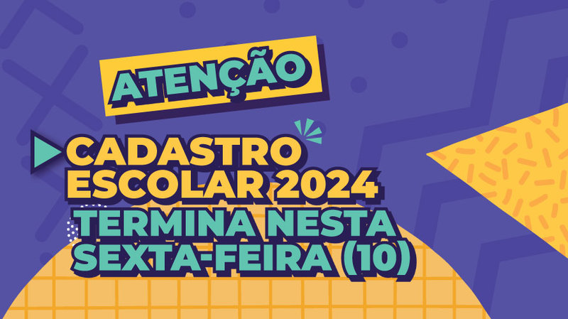  Cadastro Escolar 2024 na rede pública de Minas Gerais termina nesta sexta-feira (10/11)