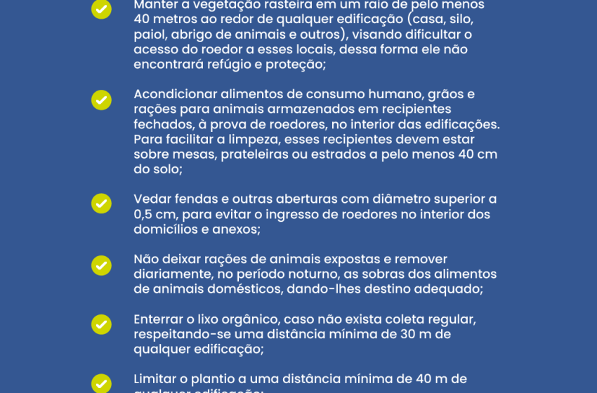  Prevenção à hantavirose exige cuidados redobrados em ambientes rurais