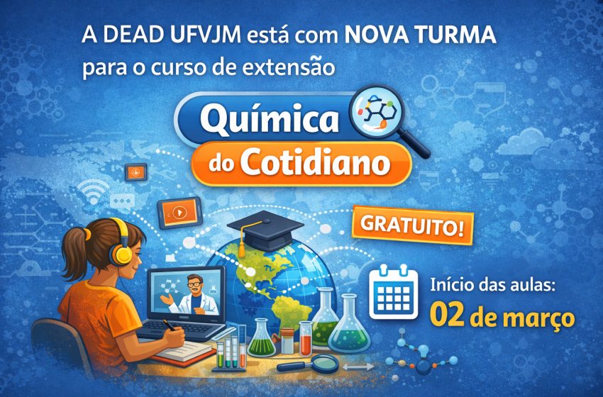  Inscrições abertas para curso de extensão Química do Cotidiano