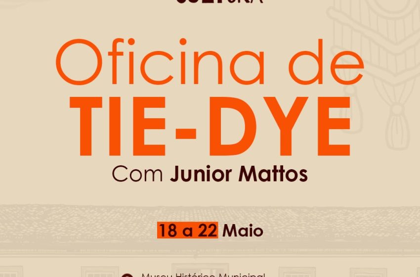 Museu de Paracatu recebe oficina gratuita de Tie-dye com Junior Mattos   