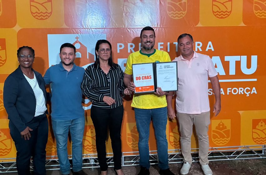  Prefeito de Paracatu assina Ordem de Serviço para construção do CRAS Inácio Carvalho, no bairro Alto do Açude