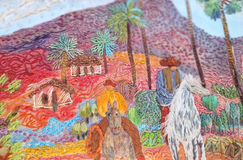 Bordado transforma sertão e território em arte no 4º Fliparacatu